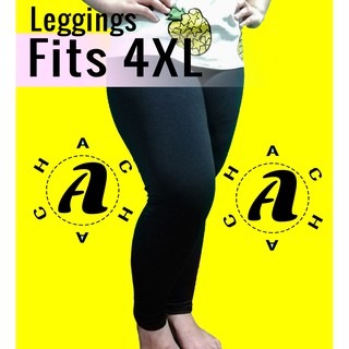 Plus size leggings slight stretch fabric fits 4xl