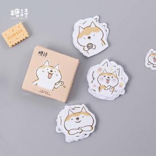 45 Pcs Kawaii Dog Diary Journal Stationery Flakes Scrapbooking DIY Decorative Stickers