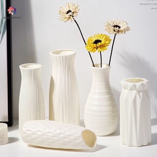 【RPH】Unbreakable Plastic Vases Nordic Style Flower Vases For home Decorative Small Vase For Home Decor bedroom decoration