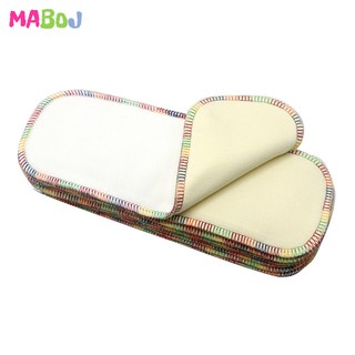 MABOJ Newborn Cloth Diaper Inserts 10 Bamboo Hemp Insert Absorbent Baby Nappy Liner For Newborn (1)