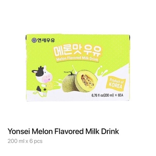 Yonsei Melon Flavored Milk Drink 6pcs