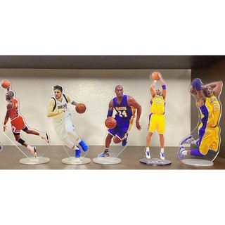 NBA STARS ACRYLIC STANDEE - KOBE BRYANT, MICHAEL JORDAN, LEBRON JAMES, LUKA DONCIC, STEPHEN CURRY