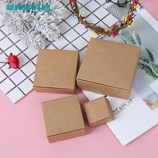 【adawnswa】10pcs Brown Kraft Paper Aircraft Gift Boxes Blank Handmade Soap Packing Box