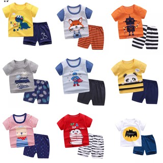 Baby Kids Toddler Korean Terno T Shirt+Short For Boys Set (1)