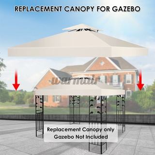 3x3m Garden Gazebo Top Cover Roof Replacement Fabric Tent Canopy 2-Tier 1-Tier