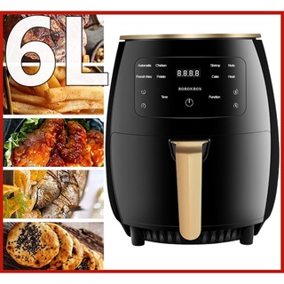 6L Air Fryer LCD Touch Screen Digital Home Multi-function Large Capacity Fully Automatic Fries