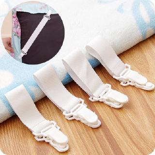 4pcs/set Bed Sheet Mattress Blankets Elastic Grippers Fasteners Clip Holder (1)