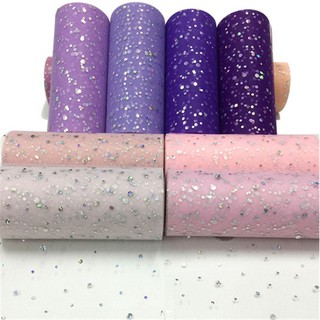 Sweing DIY Laser Sequin Spool Roll Tulle Craft Glitter (1)