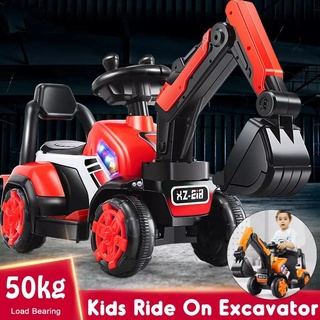 ☌♀✔COD fully automatic electric excavator four-wheel toy car motorcycle racing