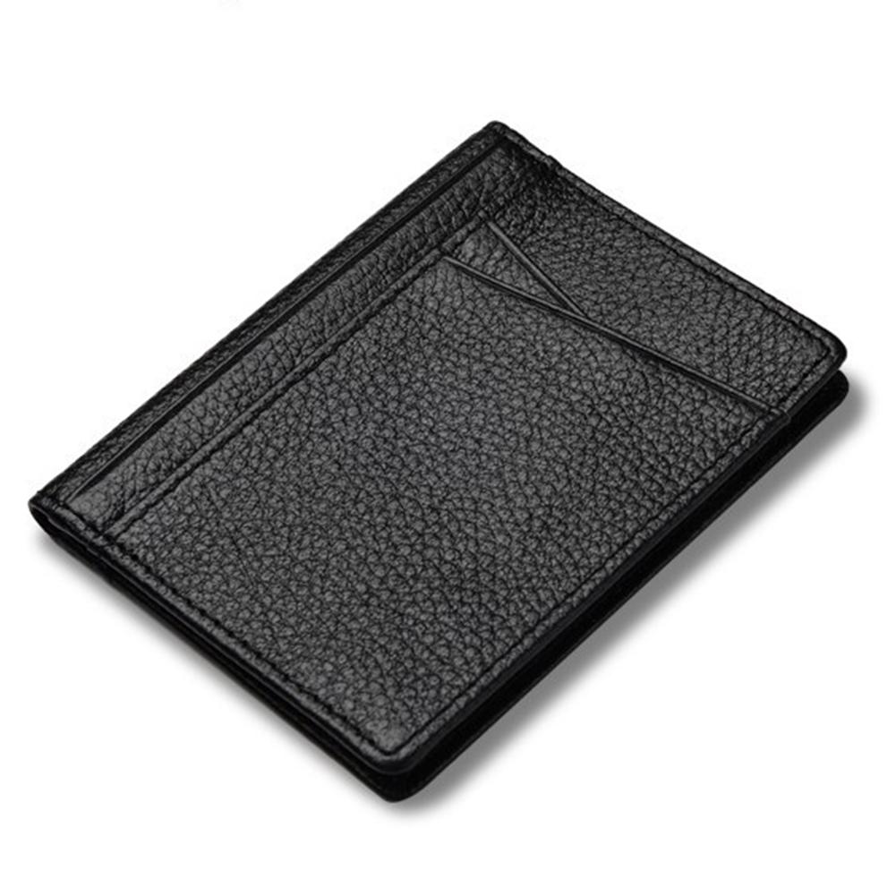 Foldable Soft Mini Credit Card Holder PU Leather Men Wallet (6)