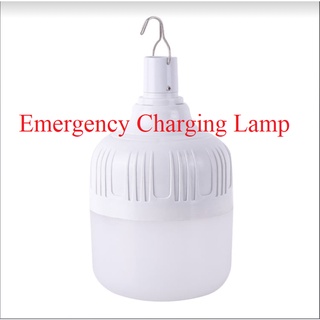 Portable LED Light 80W Dimmable Emergency Light Bulb Rechargeable Emergency Lamp Hanging Night Light