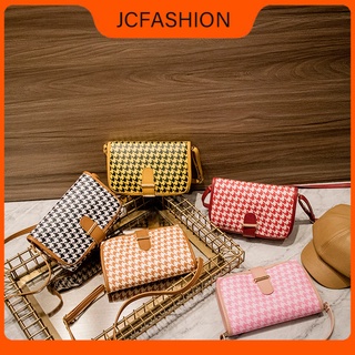 JC Retro fashion bird lattice mini square bag Shouder Bag