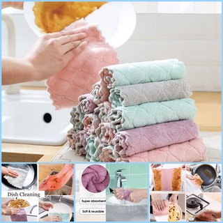 Super Absorbent Microfiber Cloth Kitchen Dish Washing Hand Towel