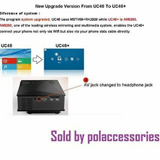 UC46 + Upgraded Version Portable Projector (2)