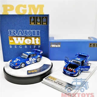PGM 1:64 Porsche RWB 993 SuperNine Blue Ordinary/Luxury Diecast Model Car