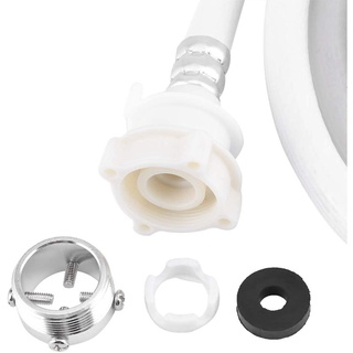 7M Automatic Washing Machine Inlet Hose Water Pipe PVC Washer Connector Explosion Proof White (3)