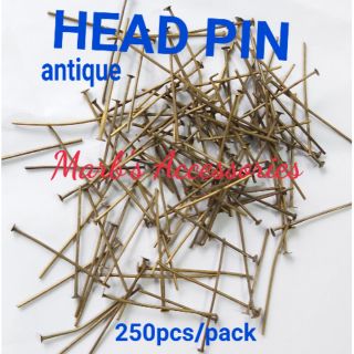 250PCS HEAD PIN ANTIQUE