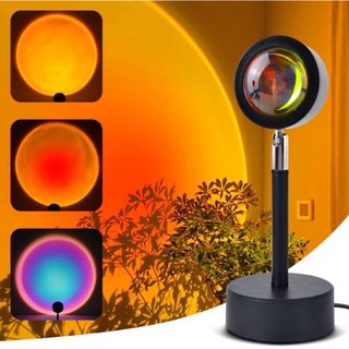 Onhand! Sunset Projection Light USB Rainbow Color Projection Lamp Room Light Creative Decoration