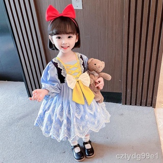 ✚☃Lolita girls dress 2021 new autumn clothes foreign little girl princess dress lolita children s A-