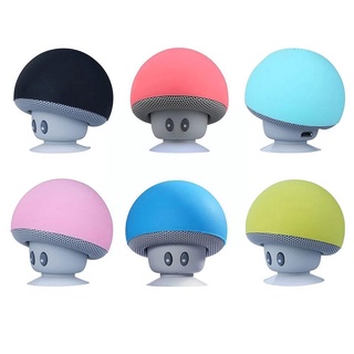 Mini Mushroom Speaker Wireless Bluetooth-compatible Audio For Smartphone Speaker Player Suction Cart