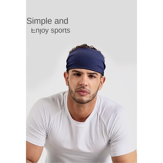 【HOT】European and American Sports Sweat-Absorbent Hair Band Yoga Workout Sweat Headband Women's Solid Color Super Elastic Wide-Brimmed Exercise Hair Band Headband (4)