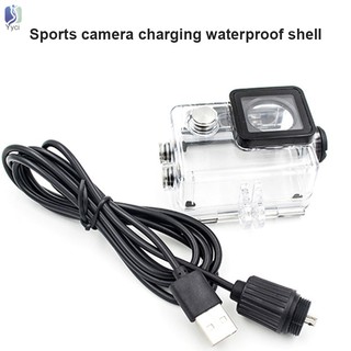 Yy Camera Accessories Waterproof Case With USB Cable Charger Cover for SJCAM Sj4000 Sj7000 Sj9000 @P