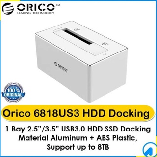 Orico 6818US3 1 Bay Aluminum USB3.0 2.5" 3.5" HDD SSD Docking Station