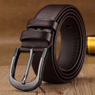 Scissors ❁Needle buckle belt men's leather punching Korean version of the wild social trend belt men