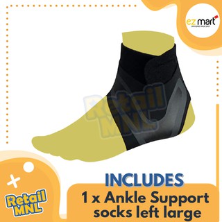 Retailmnl Ankle Support / Brace Adjustable Compression Ankle Protector Left Foot Large