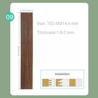 home decor♗Floor Sticker (92x15.5CM) Vinyl Tiles Wood Design Home Decor Adhesive flo