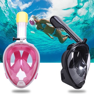 KM✔ Full Face Snorkeling Mask For GoPro & Action Cameras L/XL With Free Waterpoof Ipod Pouch (COD)