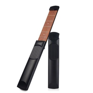 Retailmnl Ammoon Portable Pocket Guitar Acoustic Practice Tool Gadget Chord Trainer 6 String 4 Fret