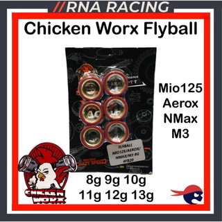 Chicken Worx Flyball Set Mio i 125 NMax Mio Soul i 125 Aerox MX 125 fi
