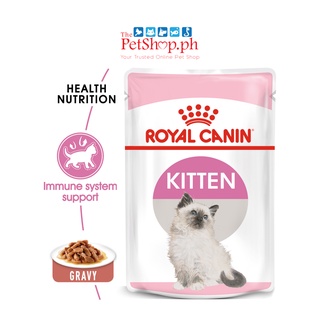 Royal Canin Kitten Instinctive 85g Set of 12 Gravy Wet Cat Food Feline Health Nutrition