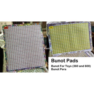 BUNOT PAD -Bunot Toys(360 and 600)/Bunot Pera - Bunutan for pabunot toys DIY
