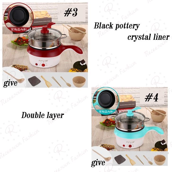 Mini Cooker Multi-function Boiler Student Dormitory NonStick Electric Cooking Pot (6)