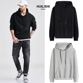 HUILISHI Unisex Plain Tops Hoodie Pullover Sweater Casual Outerwear for Men Women