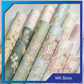 Ready Stock! 3D adhesive wallpaper bedroom living room background TV wall sticker wallpaper