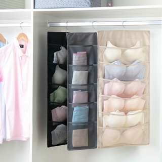 24Grids Double Sided Multi-layer Underwear Socks Hanging Bag Organizer Storage Bag Non-woven Fabric