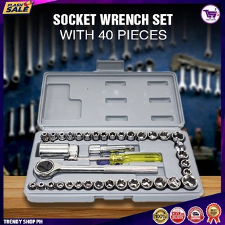Original 40 Pcs Car Repair Tools Maintenance Care Socket Sleeve Wrench Combination Set Motor Vehicle (1)