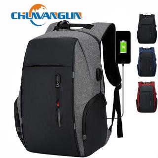 Chuwanglin 15.6 Inch Laptop Bag Mochila Male Waterproof Backpack Business Casual Travel anti-theft W