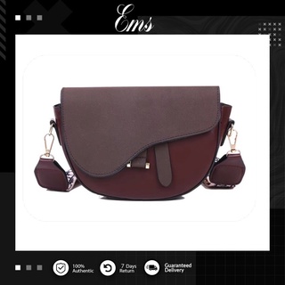 EMS Casual Retro Women Shoulder Bag Strap Female Handbag Luxury Pu Leather Crossbody Messenger Bag