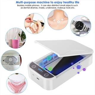 Portable UV Sterilizer Cellphone Sanitizer Disinfection Box for Smartphone Mask Jewelry Key Glasses (1)