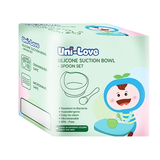 UniLove Bottle Cleanser 500ml and Silicone Suction Bowl + Spoon (1 Set) -GREEN (5)