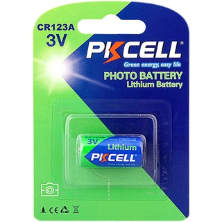 Pkcell CR123A 3V Photo Lithium Battery