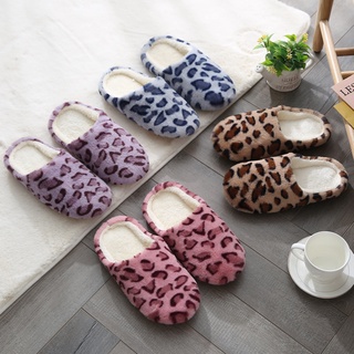 ▤◕Soft Bottom Home Slippers Women Leopard Print Indoor Floor Slippers Non-Slips Shoes For Bedroom Ho