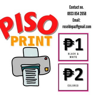 PISO PRINT Document/Module/Book/Workbook [A4/Short/Long] BLACK & COLORED ONLY