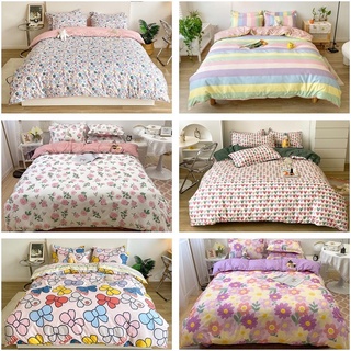 【PH STOCK & COD】printing 4 in 1 Bedding Set Single/ Queen/ King Size Pillowcase Bedsheet Duvet Cover Comforter Cover High quality It's comfortable to sleep Xiaoxuanhome
