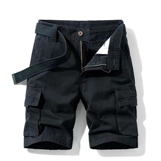 Shorts✇Men’s six pocket shorts with belt makapal tela five color