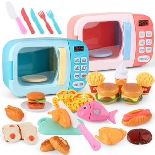 Simulation Kitchen Electric Microwave Oven Funny Household Appliances Toys Children's Play House Toys